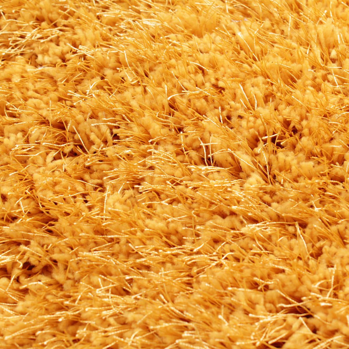 Premium Yellow Microfiber Shaggy Carpet Mat - Ultra Soft, Non-Slip High-Pile Rug for Living Room, Bedroom & Bathroom