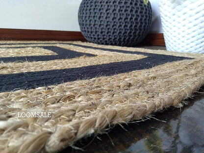 Black Cotton With Natural Jute
