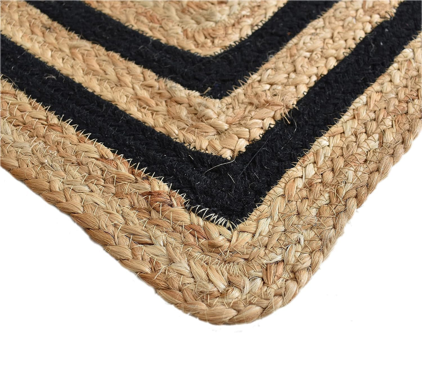 Black Cotton With Natural Jute