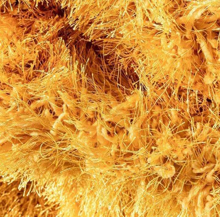 Luxury Soft Yellow Shaggy Area Rug – Ultra Plush Microfiber Fluffy Carpet for Living Room, Bedroom, and Guest Room – Non-Slip Cozy High-Pile Floor Mat