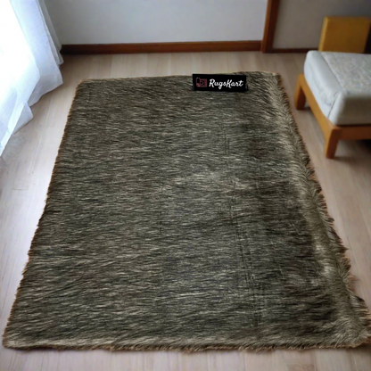 Animal Faux Fur Rug, Luxury Fluffy Rug