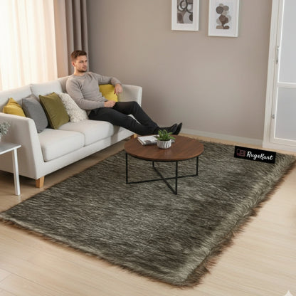 Animal Faux Fur Rug, Luxury Fluffy Rug