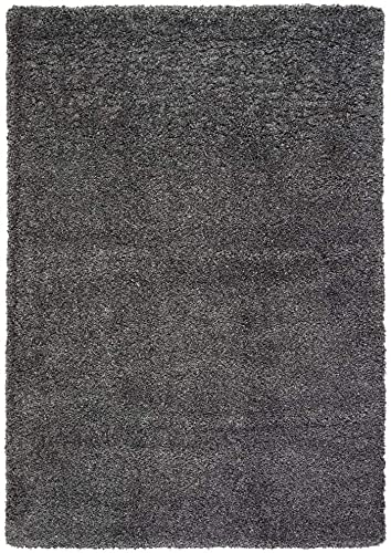 Premium Microfiber Gray Shaggy Area Rug – Ultra Soft High-Pile Plush Floor Carpet Mat for Living Room, Bedroom & Office
