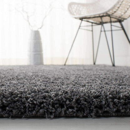 Premium Microfiber Gray Shaggy Area Rug – Ultra Soft High-Pile Plush Floor Carpet Mat for Living Room, Bedroom & Office
