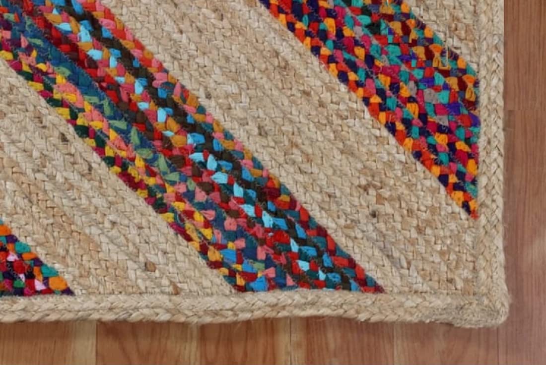 Multi Cotton Color With Natural Jute