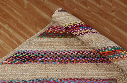 Multi Cotton Color With Natural Jute