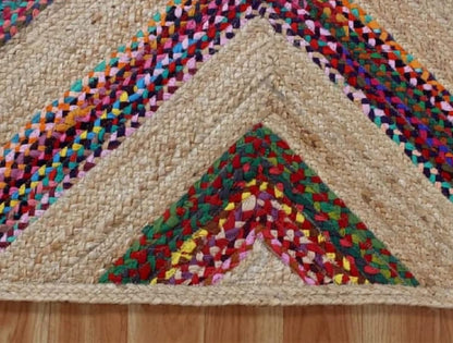 Multi Cotton Color With Natural Jute