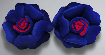 Beautiful 3D Colorful Blue-Rose Flower