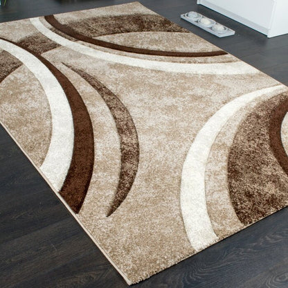 Coffee Multi Beautiful Premium Shaggy Rug/Carpet
