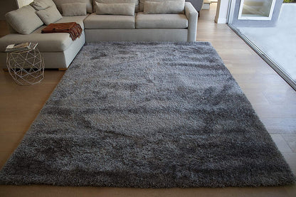 Premium Soft Gray Shaggy Mat – High-Density Microfiber Modern Area Rug for Home & Office