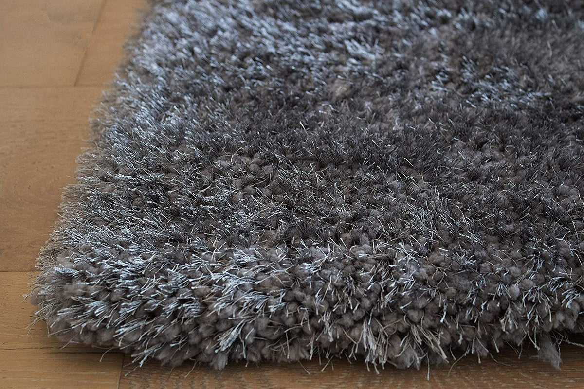 Premium Soft Gray Shaggy Mat – High-Density Microfiber Modern Area Rug for Home & Office
