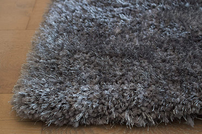 Premium Soft Gray Shaggy Mat – High-Density Microfiber Modern Area Rug for Home & Office