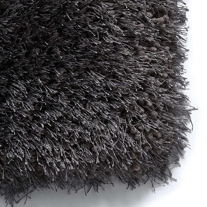 Premium Microfiber Shaggy Area Rug – Ultra-Soft, High-Pile Luxury Carpet for Living Room and Bedroom (Charcoal Grey)