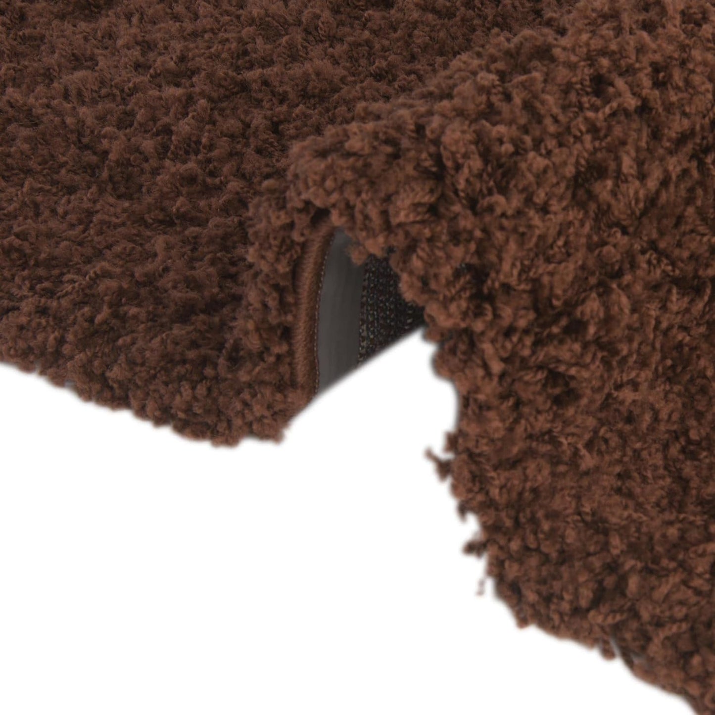 Luxury Chocolate Brown Microfiber Carpet – Premium Quality, Non-Shedding Plush Shaggy Rug for Living Room & Bedroom