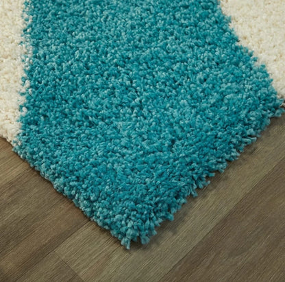 Premium Microfiber Soft Shaggy Area Rug – Boho Sunburst Pattern Colorful Plush Carpet for Living Room, Bedroom & Nursery Decor