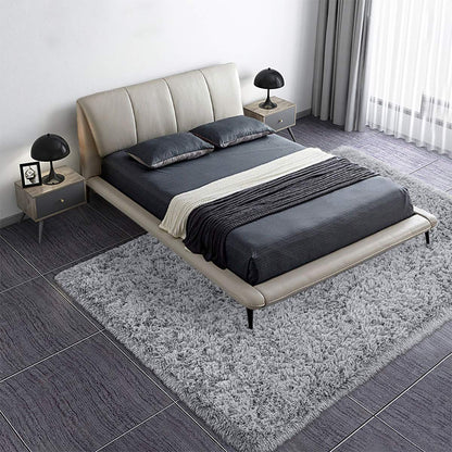 Silver - Soft Plain Premium Shag Collection 5 cm Pile Height for Living Room and Bedroom, Rectangular Shaggy Rug/Carpet