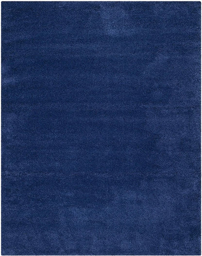 Premium Microfiber Shaggy Area Rug – Ultra Soft High-Pile Navy Blue Carpet for Living Room, Bedroom & Office Decor