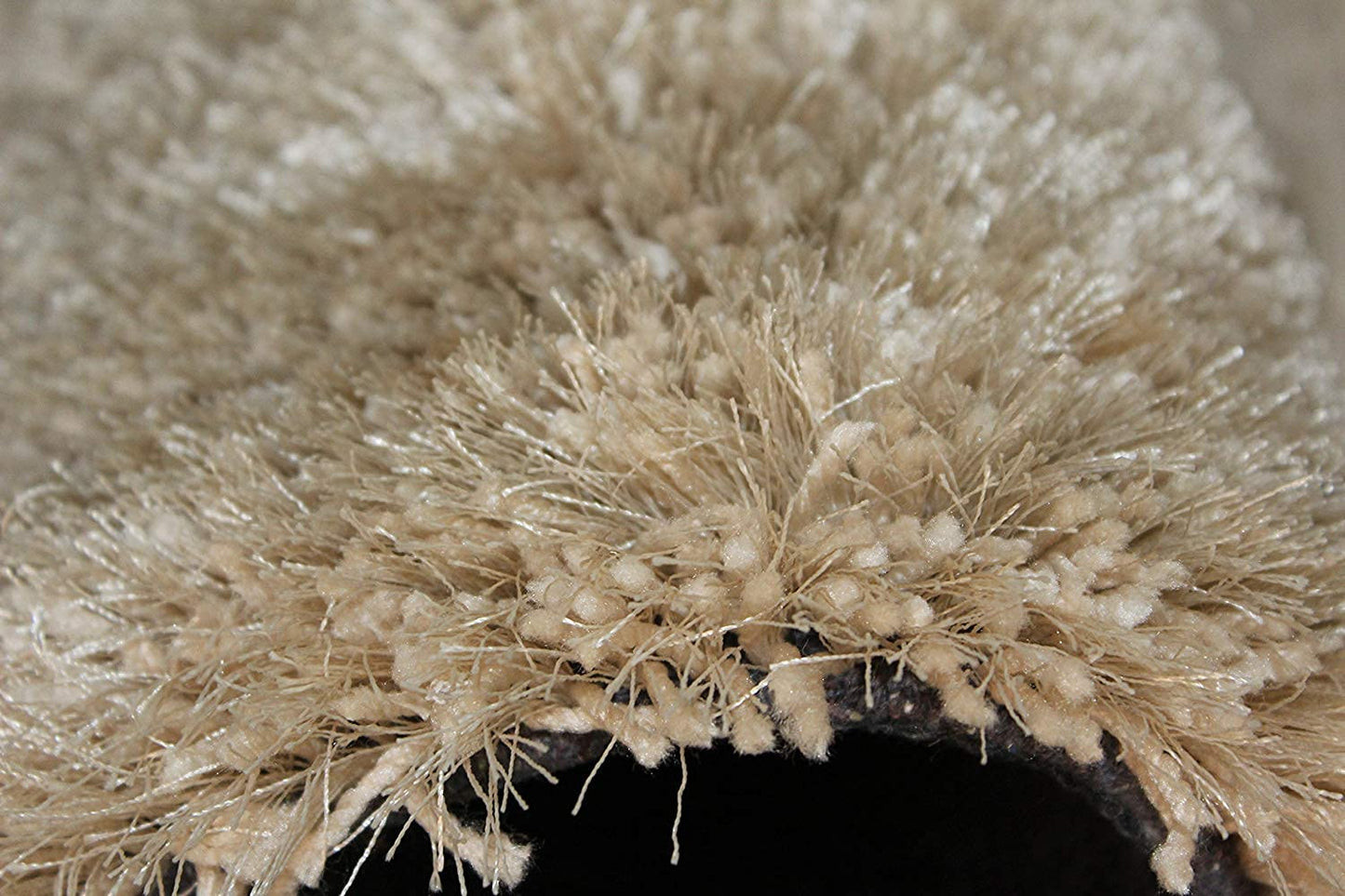 Premium Beige Microfiber Shaggy Carpet – Super Soft Fluffy Area Rug for Living Room & Bedroom