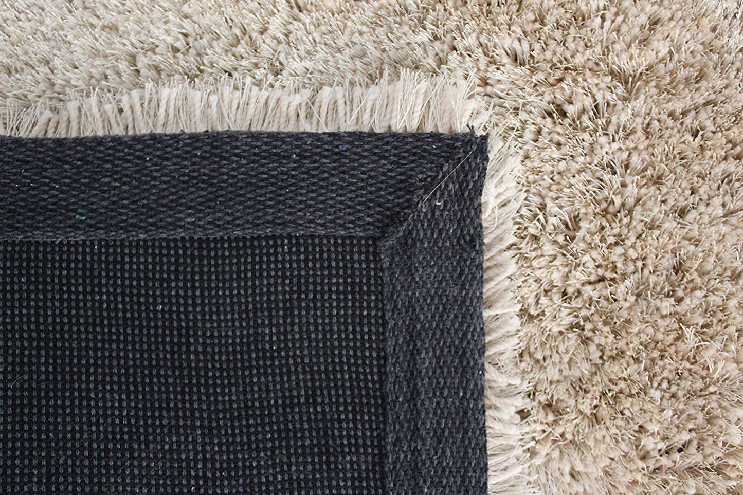 Premium Beige Microfiber Shaggy Carpet – Super Soft Fluffy Area Rug for Living Room & Bedroom