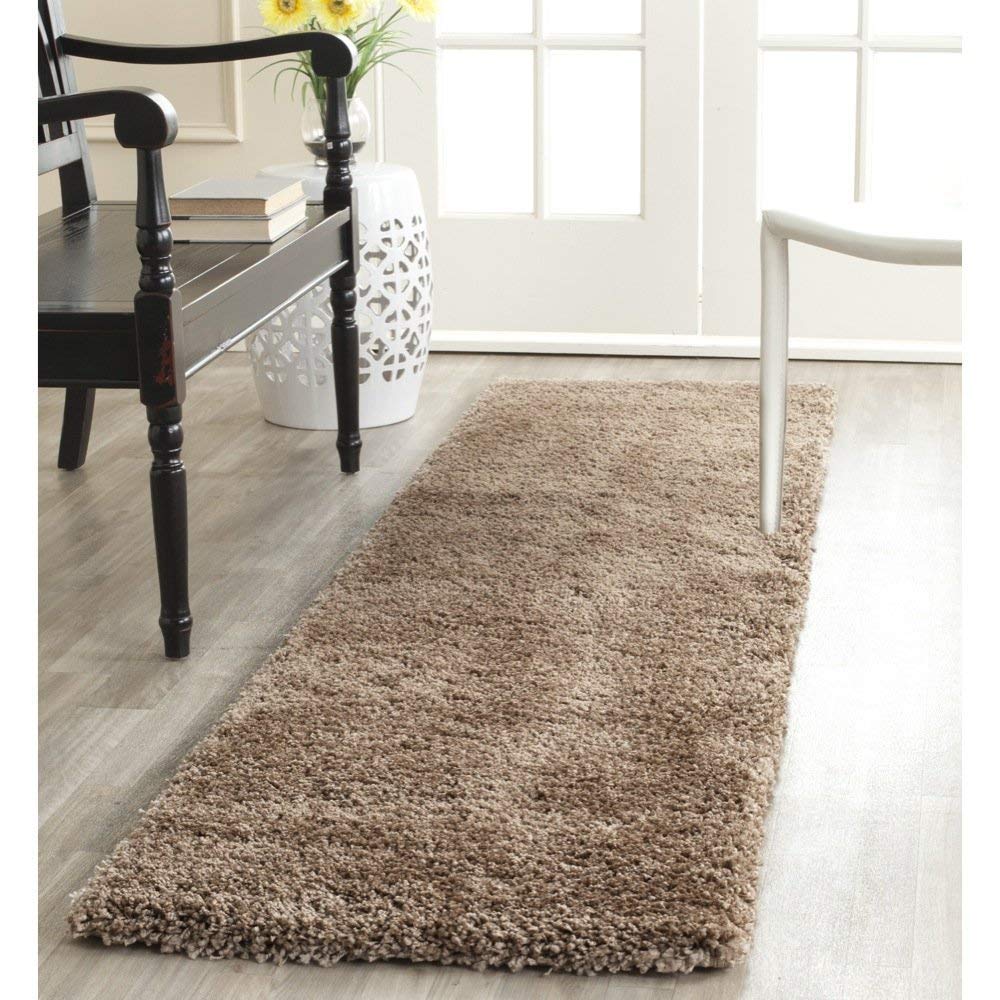 Ultra Soft Beige Shaggy Area Rug – Premium Microfiber Plush Carpet Floor Mat for Living Room & Bedroom