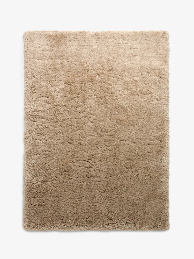 Ultra Soft Beige Shaggy Area Rug – Premium Microfiber Plush Carpet Floor Mat for Living Room & Bedroom