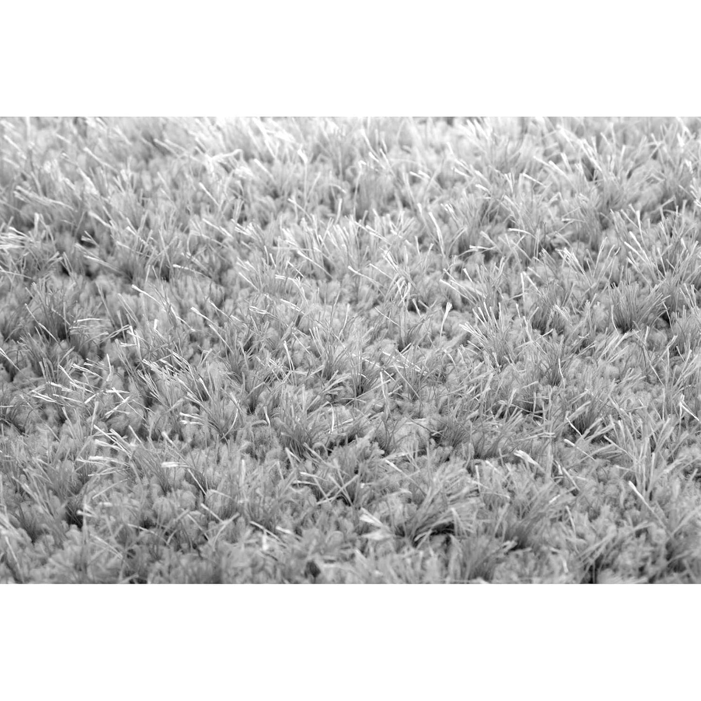 Luxury Soft Microfiber Shag Carpet – Plain Silver Grey Non-Slip Area Rug for Home Decor, Soft Velvet Touch Floor Mat