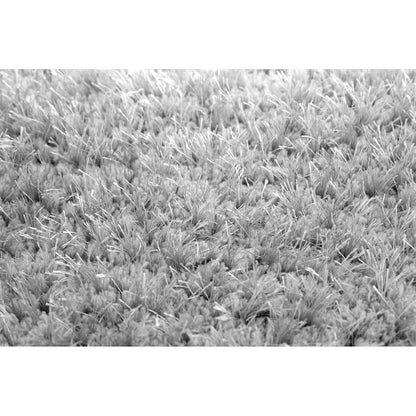 Luxury Soft Microfiber Shag Carpet – Plain Silver Grey Non-Slip Area Rug for Home Decor, Soft Velvet Touch Floor Mat