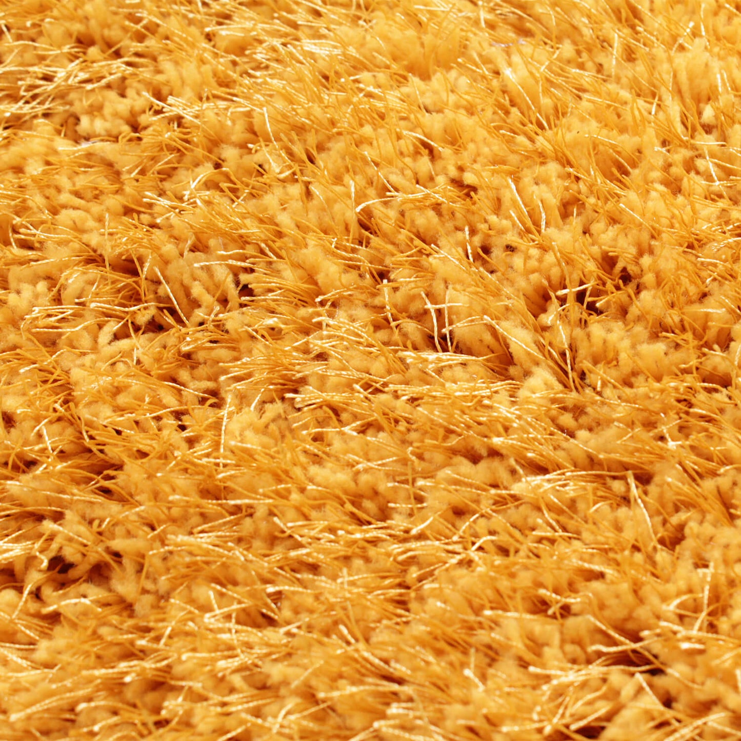 Luxury Solid Yellow Shaggy Carpet – Soft High-Pile Microfiber Floor Rug for Living Room & Bedroom