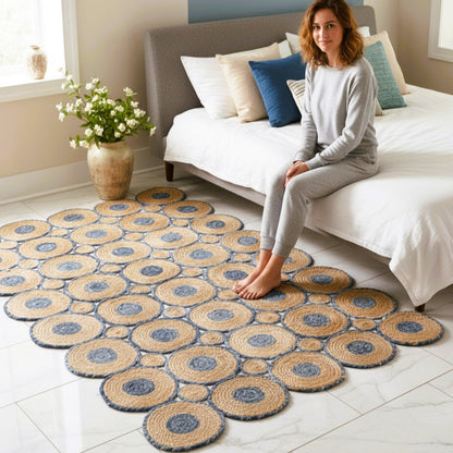 Modern Tikki Denim With Natural Jute