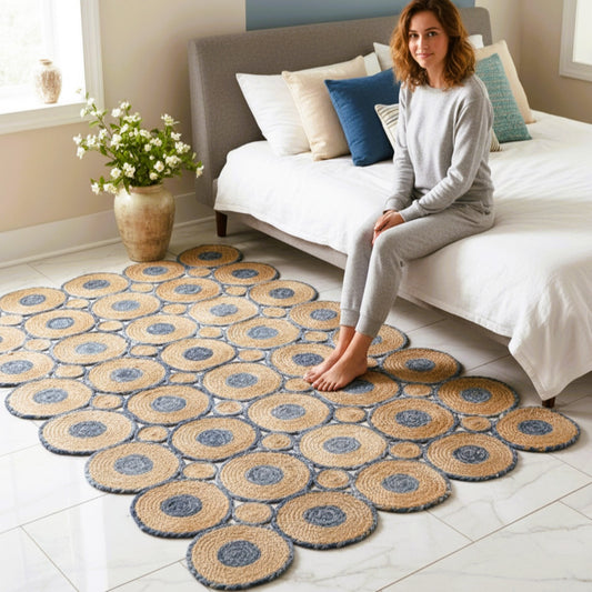 Modern Tikki Denim With Natural Jute