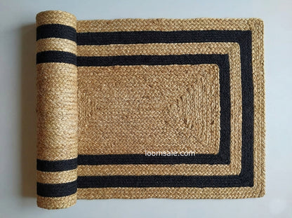Black Cotton With Natural Jute